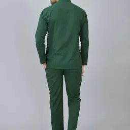 Anouk Rustic Men Cotton Mandarin Collar Neck Kurta With Trousers image 3
