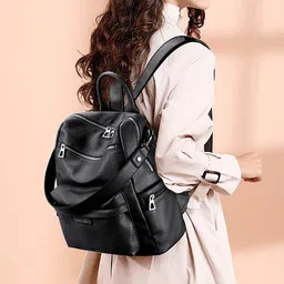 spinsell Medium 25 L Backpack Medium 25 L Backpack Fashion Anti-theft Purse for Women Travel image 2