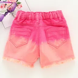 Babyhug Midthigh Shorts - Pink image 2
