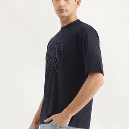 United Colors of Benetton Men Typography Printed Round Neck Cotton Oversized T-shirt image 2