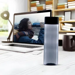 Kuber Industries Black Set of 3 Plastic Solid Water Bottle image 4