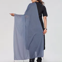 Moda Rapido Selection Of 2 Striped Dupattas With Tassles & Latkans image 3