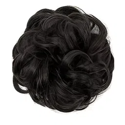 VIEWS Women Black Curly Halo Bun Hair Extension-picture-38