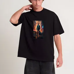 Stitchmeashirt Men Printed Drop-Shoulder Sleeves Activchill T-shirt-picture-31