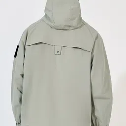 Styli Grey Multi Panel Lined Windbreaker Tailored Jacket image 3