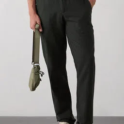 Red Flame Men Relaxed Tapered Fit Cotton Cargos Trousers-picture-11