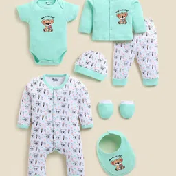 MooNKids Infant Printed Round Neck Pure Cotton Baby Apparel Gift Set-picture-17