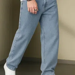 V&Y Men Relaxed Fit Mid-Rise Light Fade Cotton Jeans-picture-24