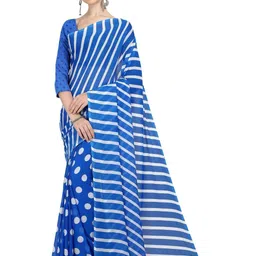 Moda Rapido Striped Poly Georgette Saree-picture-36