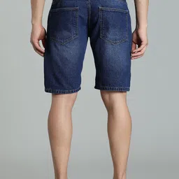 PAUL STREET Men Low-Rise Outdoor Denim Shorts image 4