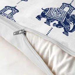 Myntra Elegant Homes Set Of 5 Square Cotton Cushion Cover image 2