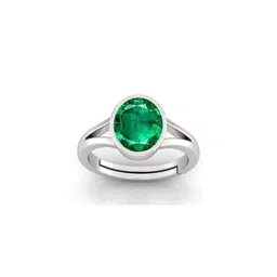 Pranjal Gems 11.25 Ratti 10.62 Carat Emerald Panna Gemstone Studded Adjustable Finger Ring-picture-18