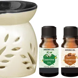 PEEPRESION Black Top Air Diffuser & Jasmine, Sandalwood ,Lavender Aroma Oils (15ml Each) Uses For Bathroom, Office, Study Table, Studio, Dinning Table, Meeting Room Diffuser-picture-16