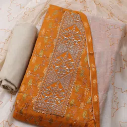 Meena Bazaar Floral Embroidered Sequinned Unstitched Dress Material-picture-28