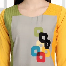 SZN Geometric Printed Straight Kurta image 2