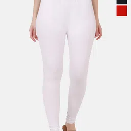 VANSIRI Pack Of 3 Pure Cotton Slim-Fit Ankle-Length Leggings-picture-28