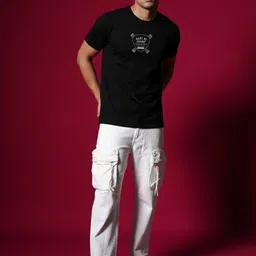 OUTLAWS Men Typography Printed T-shirt image 2