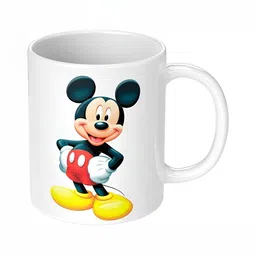 Mr UVD White & Black Cartoon Characters Printed Ceramic Matte Mug 350 ml-picture-14