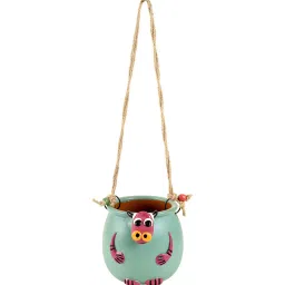 aakriti art creations Yellow Kitty Cat Na Planter image 2