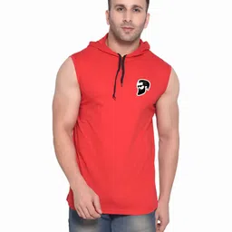 Blisstone Men Solid Hooded Slim Fit T-shirt-image-72