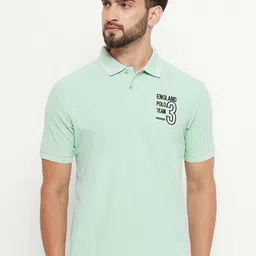 RENUOVO Men Polo Collar Applique T-shirt-picture-34