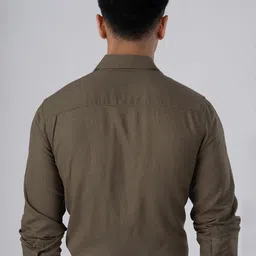 Tailoraedge Men Premium Tailored Fit Solid Spread Collar Formal Shirt image 2