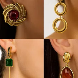 ISHTAARA Women Gold Earrings-picture-35