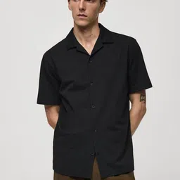 MANGO MAN Cuban Collar Casual Shirt-picture-30