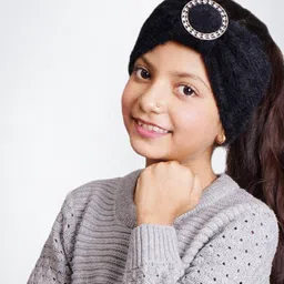 Bharatasya Girls Knitted Warm Headband-picture-23