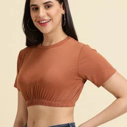 SHOWOFFFF Embellished Crop Top image 4