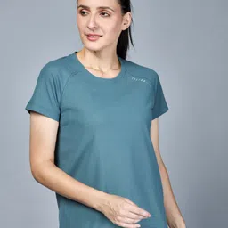 HRX by Hrithik Roshan Women Extended Sleeves Pockets T-shirt image 3