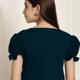 Metronaut Pack Of 2 Puff Sleeve Peplum Top image 4