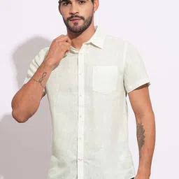Being Human Men Classic Slim Fit Opaque Casual Shirt-picture-25