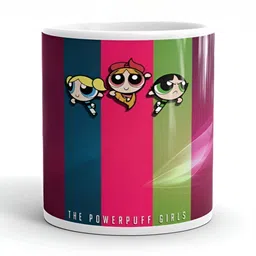 Mr UVD White & Green Graphic Printed Ceramic Glossy Mug - 350 ml-picture-21