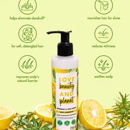 Love Beauty & Planet Rosemary & Yuzu Lemon AntiDandruff Scalp Conditioning Treatment-200ml image 4