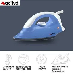 activa by activa ABS Coral Light Weight 900 W Dry Iron image 4