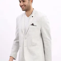 showoffff Men Solid Single Breasted Casual Blazer image 3