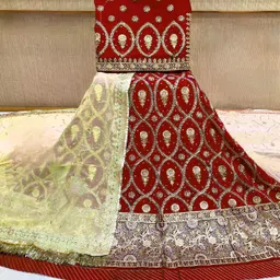 shyamlata Embroidered Semi Stitched Rajasthani Poshak image 3