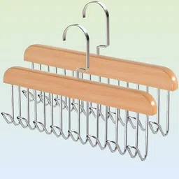 vpyneix 8-Hook Teak Rack – Helmet Purse & Blouse Wooden Shirt Pack of 2 Hangers For Shirt-picture-17