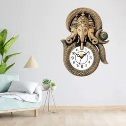 flipkart smartbuy Analog 34 cm X 25 cm Wall Clock image 2