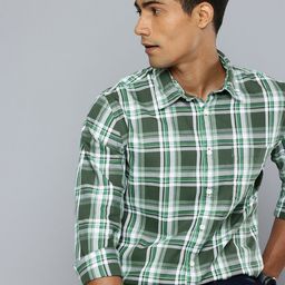 Flying Machine Slim Fit Checked Pure Cotton Casual Shirt-picture-6