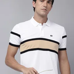 Arrow Sport Striped Polo Collar Pure Cotton T-shirt-picture-42