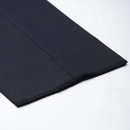 Raymond Men Navy Blue Textured Slim Fit Mid Rise Formal Trousers image 3