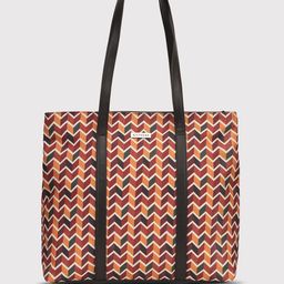 Caprese Geometric Printed Oversized Structured Shoulder Bag-picture-41