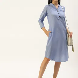 BRINNS Blue A-Line Midi Dress image 5