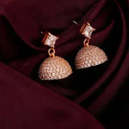 GIVA 92.5 Sterling Silver Forever Elegant Jhumki for Women-picture-27