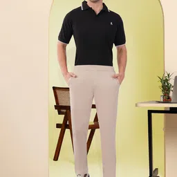 Integration Men Smart Slim Fit Wrinkle Free Trousers image 4