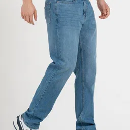 Red Tape Men Straight Fit Mid-Rise Light Fade Acid Wash Jeans image 4