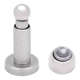 Magmus 76x10 mm Royal Premium Satin Silver Stainless Steel Adjustable Magnetic Door Catcher image 3