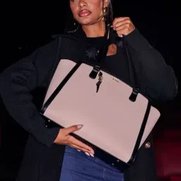 Kazo Off White & Black PERCY Medium Tote-picture-22